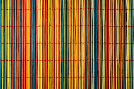 Colored bamboo cover that can be used as a background or backdropの写真素材