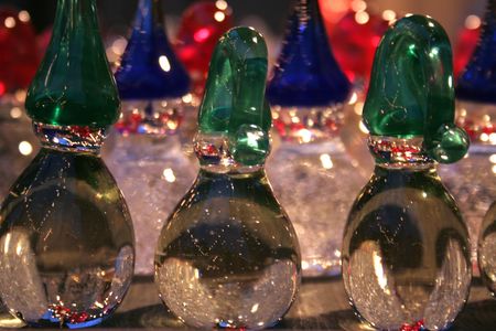 glass gnomesの写真素材