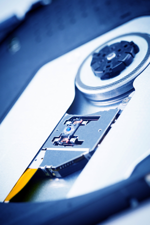 Close Up - Laser head lens of cd dvd dvdrw optical driveの写真素材