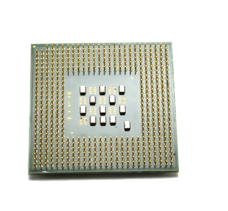 Central Processing Unit (CPU) on white