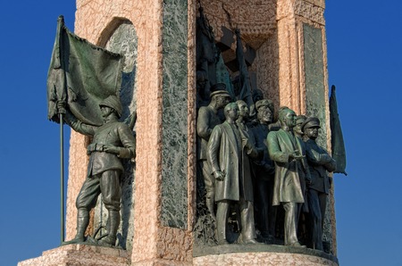Taksim Monument of the Republic from Istanbulのeditorial素材
