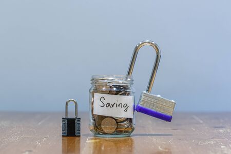 Financial Protection Scheme keeping saving secured and save.の写真素材