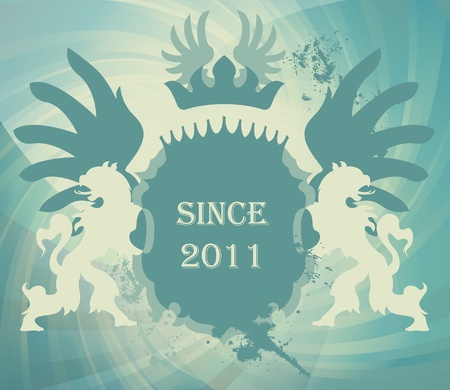 Coat of arms vector background with transparent backgroundのイラスト素材