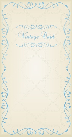 Vintage vector decorative frame for book cover or card backgroundのイラスト素材
