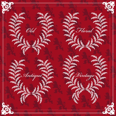 Vintage frames and elements illustration collectionのイラスト素材