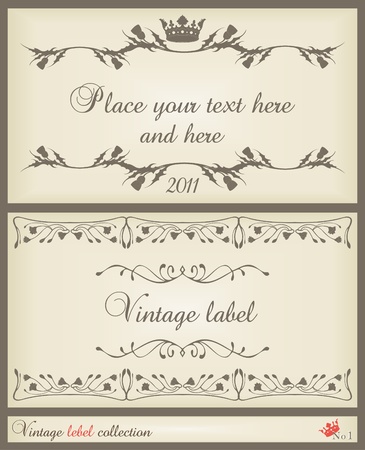 Vintage background card in Victorian styleのイラスト素材
