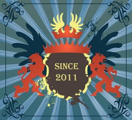 Coat of arms vector backgroundのイラスト素材