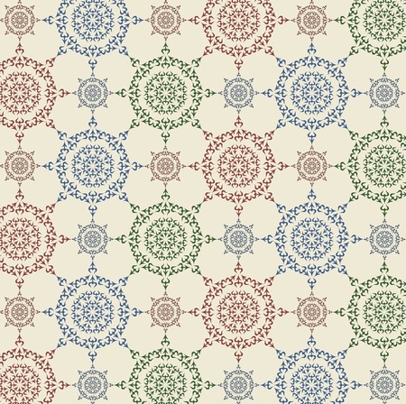 Vintage vector background for wallpaper or textile textureのイラスト素材