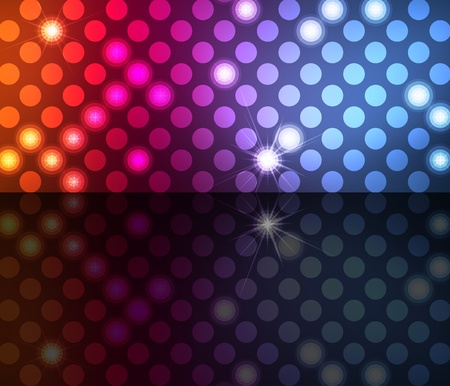 Neon abstract lines design on dark background vectorのイラスト素材