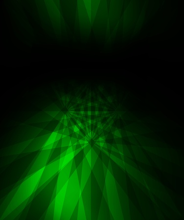 Green neon abstract lines design on dark background vectorのイラスト素材