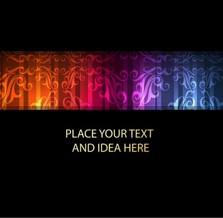 Abstract burst background with neon effects and colorful lightsのイラスト素材