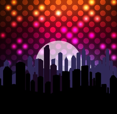 Neon abstract lines design on dark background vectorのイラスト素材
