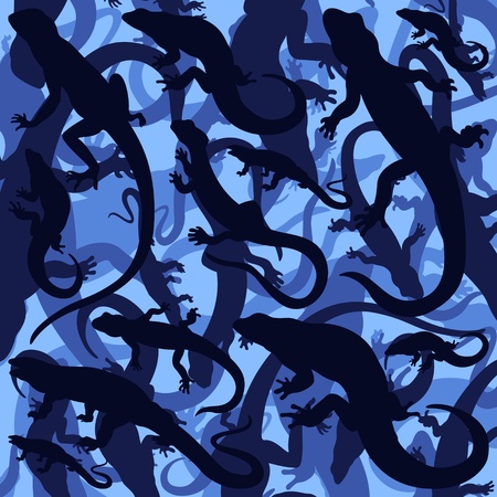 Lizard colorful illustration backgroundのイラスト素材
