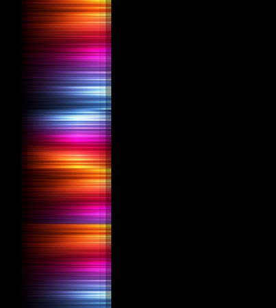 Neon abstract lines design on dark background vectorのイラスト素材
