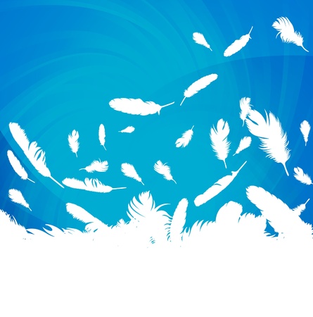 Feather vector background with copy space for textのイラスト素材