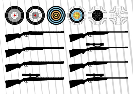 Sniper weapon vector background gunのイラスト素材