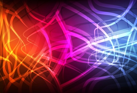 Abstract background with neon effects and colorful lightsのイラスト素材