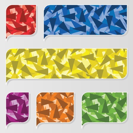 Colorful speech bubbles and balloons illustration collection background vectorのイラスト素材