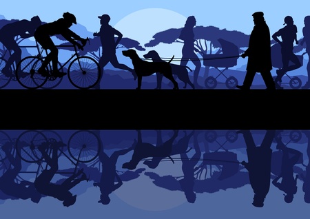 Outdoor recreation backgroundのイラスト素材