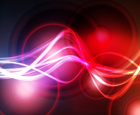 Abstract background with neon effects and colorful lightsのイラスト素材