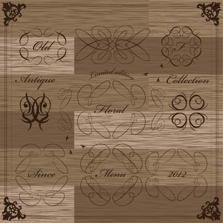 Wood plank texture vector backgroundのイラスト素材