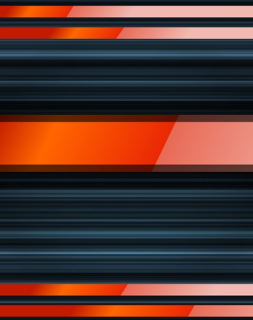 Abstract dark background vector with orange glossy elementのイラスト素材