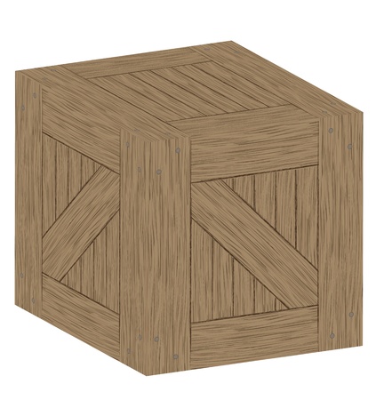 Wooden crate or box background for posterのイラスト素材