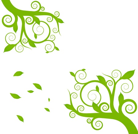 Green ecology plant environment background conceptのイラスト素材