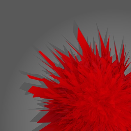 Red abstract flower burst background for posterのイラスト素材