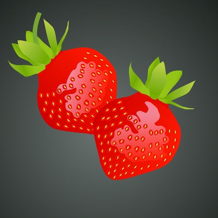 Beautiful and sweet strawberry sun burst backgroundのイラスト素材