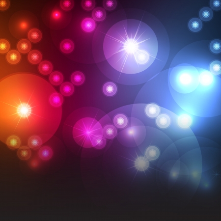 Neon abstract lines design on dark background vectorのイラスト素材