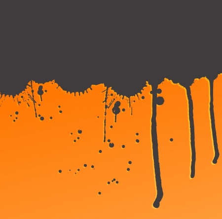 Colorful bright ink splashes on dark background vectorのイラスト素材