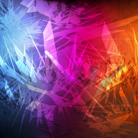 Neon abstract lines design on dark background vectorのイラスト素材