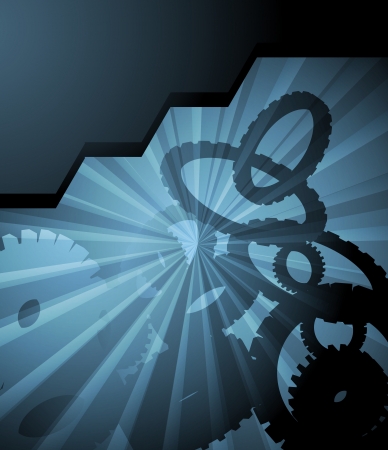 Futuristic high tech abstract vector background for posterのイラスト素材