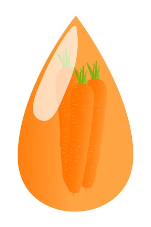 Carrot juice background ecology conceptのイラスト素材