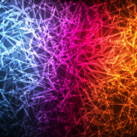 Neon abstract lines design on dark background のイラスト素材
