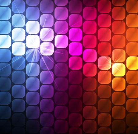 Neon abstract lines design on dark background のイラスト素材