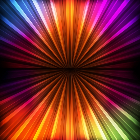 Abstract burst background with neon effects and colorful lightsのイラスト素材