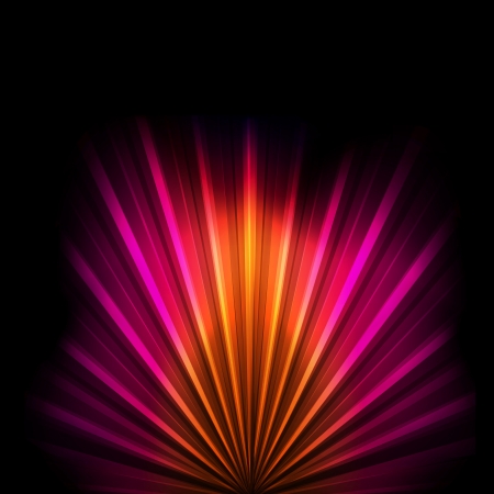 Abstract burst background with neon effects and colorful lightsのイラスト素材