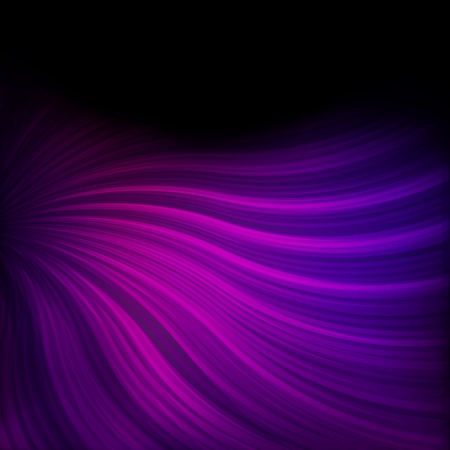 Neon abstract lines design on dark background のイラスト素材