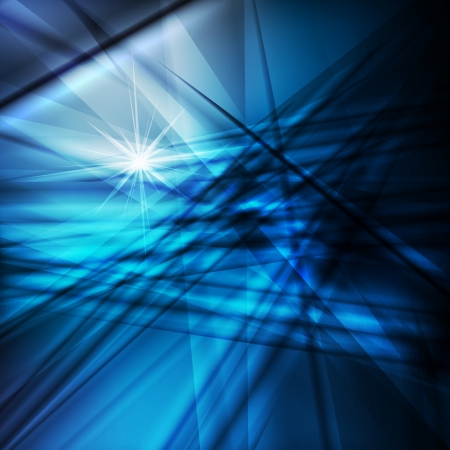 Blue abstract vector background concept with neon linesのイラスト素材