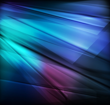 Blue abstract vector background concept with neon linesのイラスト素材