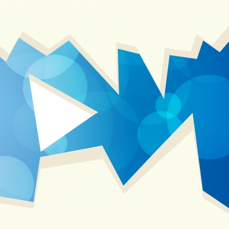 Abstract blue background with rounds and sharp fragments for posterのイラスト素材