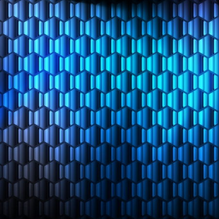 Blue abstract vector background concept with neon linesのイラスト素材