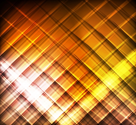 Yellow and orange lines abstract vector backgroundのイラスト素材