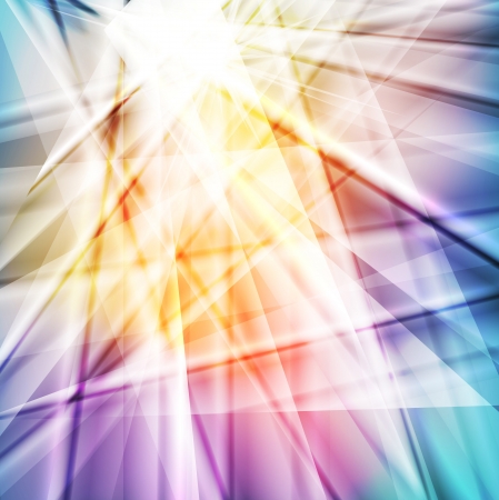 Neon abstract lines design background vectorのイラスト素材
