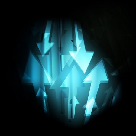Abstract blue arrow technology background templateのイラスト素材
