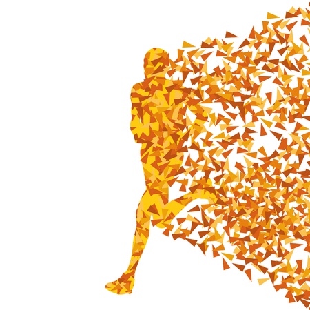 Runner abstract backgroundのイラスト素材