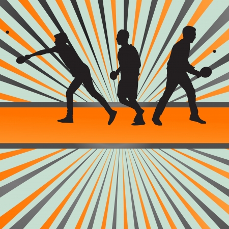 Table tennis player silhouette table tennis burst background for posterのイラスト素材