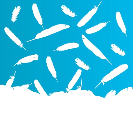 Feather abstract background concept for posterのイラスト素材